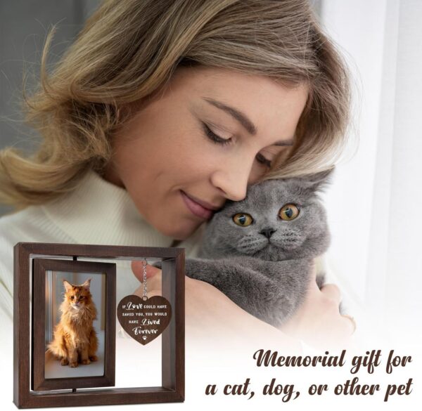 Craftique Pet Memorial Gifts for Dogs Cats- Picture Frame with Touching Words- Dog Cat Memorial Gifts for Loss of Dog Cat, Loss of Dog Sympathy Gift, Dog Cat Bereavement Condolence Gift, 4”x6” Photo - Image 5