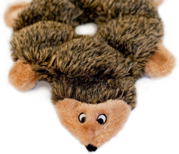 ZippyPaws - Loopy - No Stuffing Squeaky Plush Dog Toy - for Small and Medium Dogs - Hedgehog - Image 4