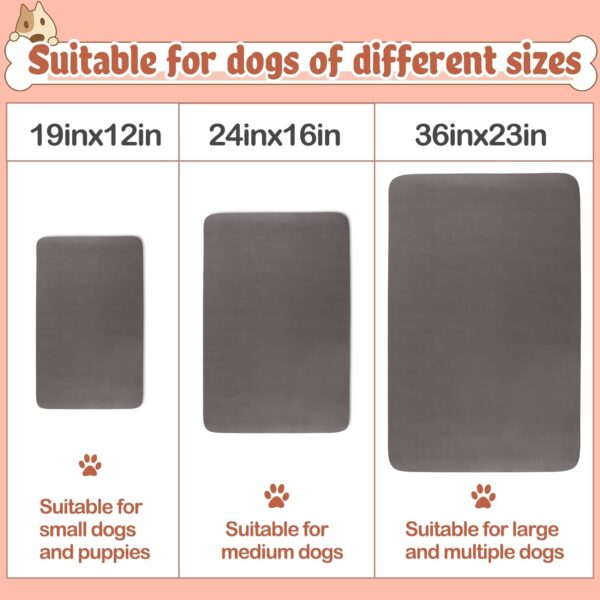 Quick Dry Absorbent Dog Food Mat, 36 x 23 in Diatom Anti-slip Mud Dog Water Bowl Mat, No Messy Pet Feeding Mat Dog Supplies for Large and Multiple Dogs - Image 4