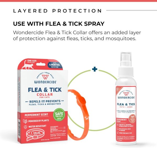 Wondercide - Flea and Tick Cat Collar - Flea, Tick, and Mosquito Repellent, Prevention for Cats - with Natural Essential Oils - Pet and Family Safe - Up to 4 Months Protection - Image 5