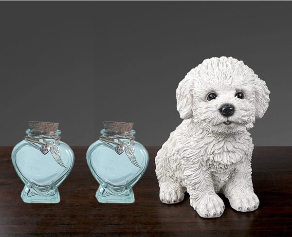 memorial bottle for pet hair，Pet fur memorial fur keepsake，dog cat keepsake fur, pet memorial urn (dog) - Image 4