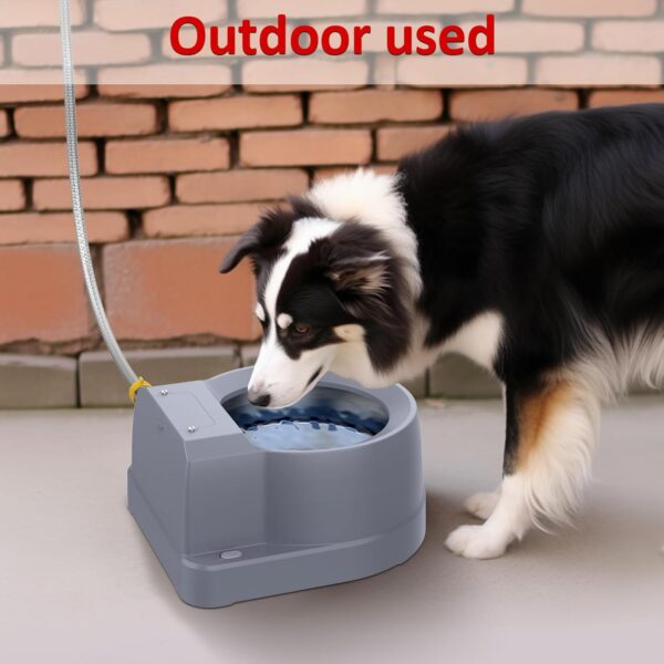 Dog Water Fountain Auto Filling Dog Water Dispenser connect Water Supply, Rechargeable 3.9L Large Dog Water Bowl - Image 7