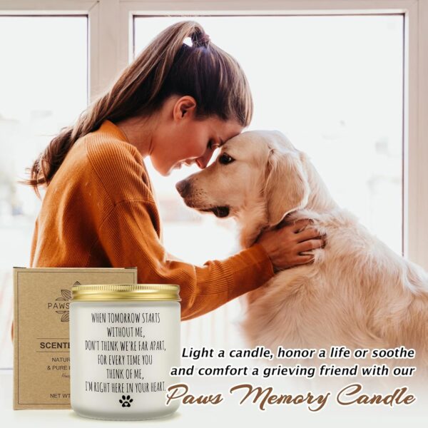 Dog Memorial Gifts for Loss of Dog, Pet Memorial Gifts, Pet Loss Gifts, Sympathy Candle Gift for Cats Dogs Passing Away, Pet Bereavement Remembrance Gift for Dogs Families Friends Lovers - Image 4