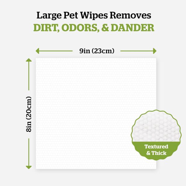 Pogi's Dog Grooming Wipes - 100 Dog Wipes for Cleaning and Deodorizing - Plant-Based, Hypoallergenic Pet Wipes for Dogs, Puppy Wipes - Quick Bath Dog Wipes for Paws, Butt, & Body - Green Tea Scented - Image 4