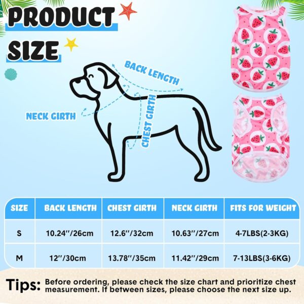 32 Pack Summer Hawaiian Dog Shirts Small for Dog Hawaiian Dog T Shirts Summer Pet Shirt Doggie Vest Puppy Clothes Flamingo Dog Top Sleeveless Vest Dog Apparel for Dogs Cats(Small) - Image 2