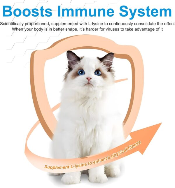 L-Lysine Powder for Cats, 120g Lysine Powder Supports Cats Immune System, Respiratory Health & Visual Function – Lysine Powder Improve Cats Eye Discharge, Pets Health Supplies, Salmon Flavor - 4.23oz - Image 8