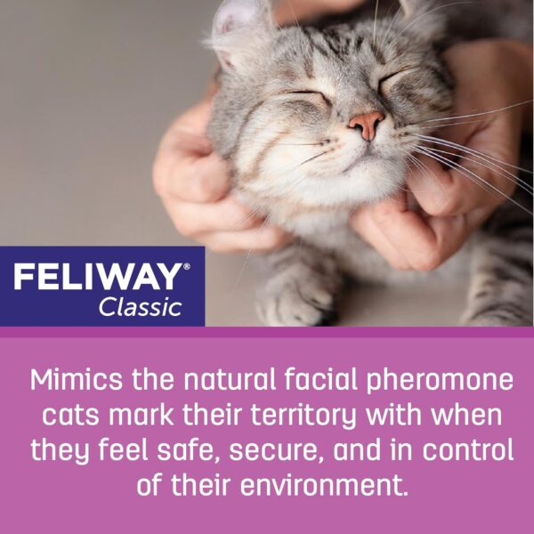 FELIWAY Classic Cat Calming Pheromone Diffuser, 30 Day Starter Kit (48 mL) - Image 6