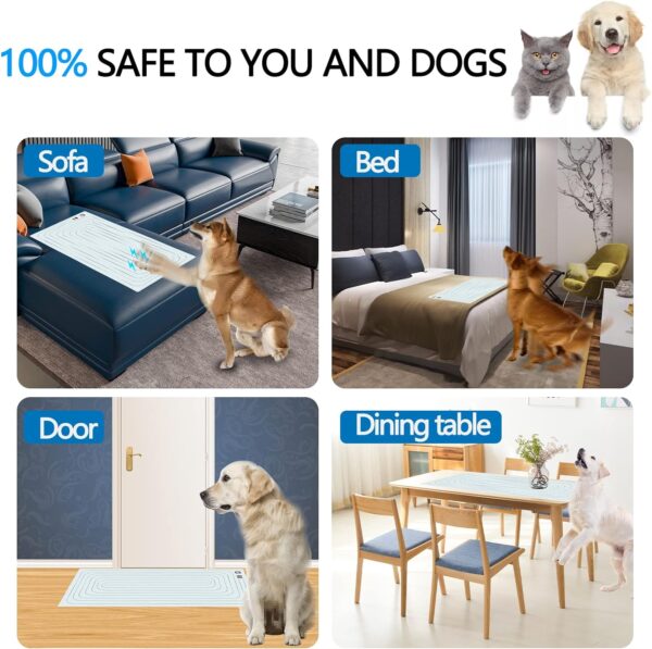 pet Training mat, Scan pet Indoor Electric Shock mat, LED Screen Cats and Dogs Electric Shock mat, Electric Drive Training mat to Keep Pets Away from The Sofa, 3 Modes (30"x16") - Image 6