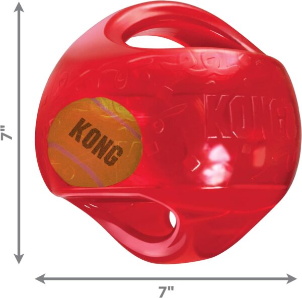 KONG Jumbler Ball - Interactive Dog Toy for Dog & Puppy Playtime - Fetch Toy with Tennis Ball - Dog Supplies for Engaging Play - for Large/XL Dogs - Image 3