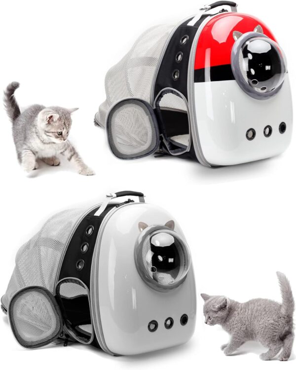 Back Expandable Cat Carrier Backpack, Backpack for Cats Kitten Small Puppy, Airline Approved Cat Bubble Backpack, Space Capsule Astronaut Carrier - Image 6