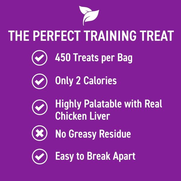 Cloud Star Tricky Trainers Crunchy Dog Training Treats 8 oz Pouch, Chicken Liver Flavor, Low Calorie Behavior Aid with 450 treats - Image 4