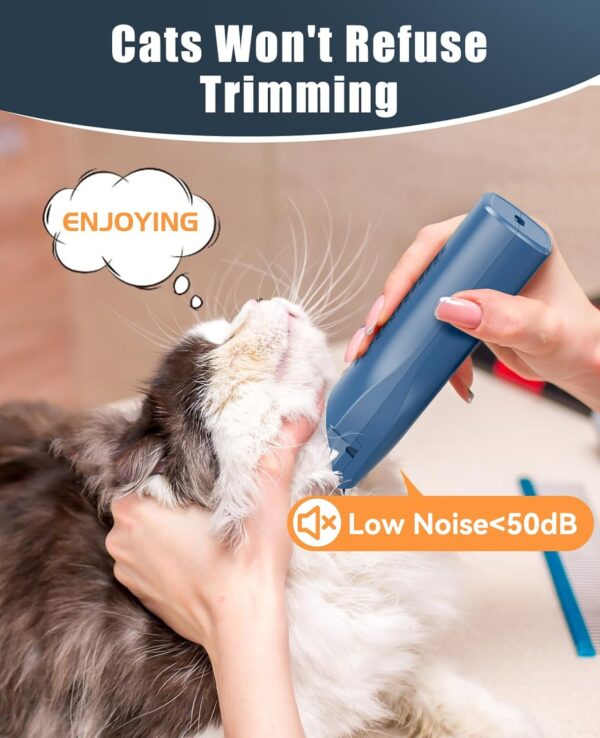 oneisall Pet Clipper for Cat Matted Hair, Pet Shaver for Cats Quiet Pet Hair Clippers Cordless Cat Clippers for Matted Hair Cat Clippers for Long Hair - Image 5