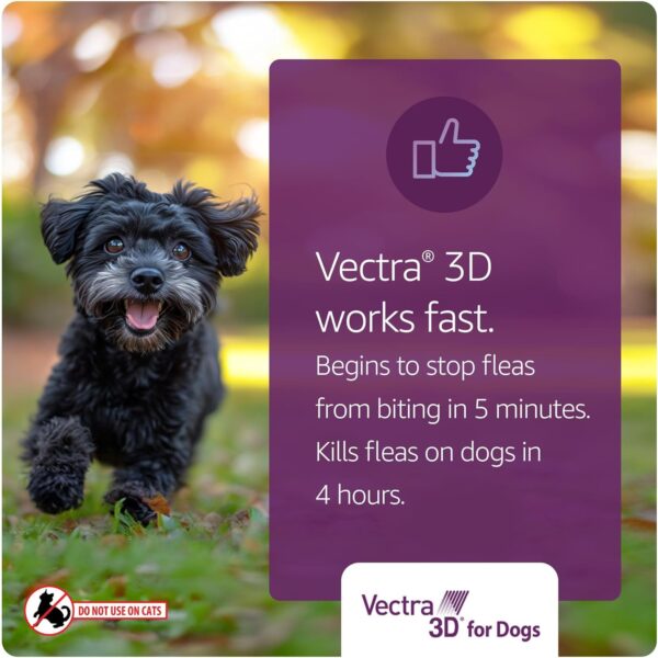 Vectra 3D for Dogs Flea, Tick & Mosquito Treatment & Prevention for Small Dogs (11 – 20 lbs) , 3 month supply - Image 3