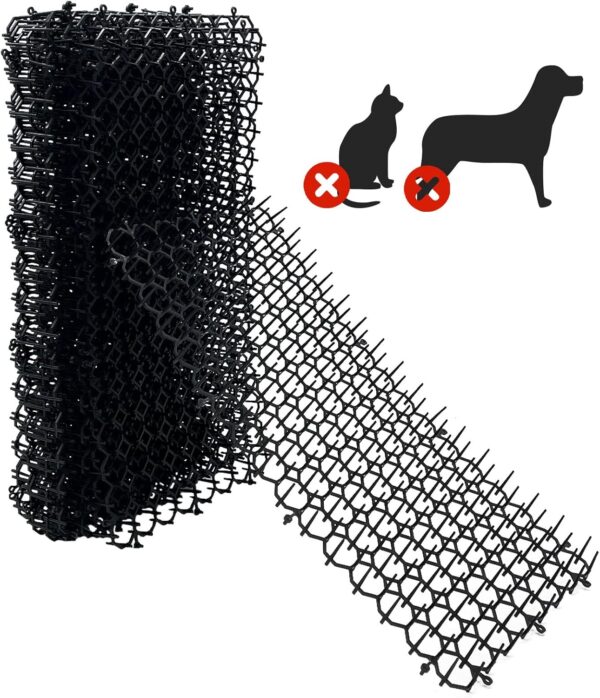 Fhiny Cat Deterrent Mat,12 Pack Cat Repellent with Spike Scat Mat for Kitten Coverage Digging Deterrent Training Network for Animals (12 Pack/8"×16")