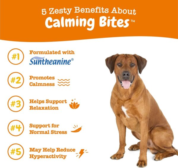 Zesty Paws Calming Chews for Dogs Composure & Relaxation for Everyday Stress & Separation Peanut Butter 90 Count - Image 2