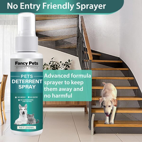 Cat Deterrent Spray, 250ML Natural Cat Deterrent for Pet Behavior Training, Prevent Scratching, Digging & Biting - Image 4