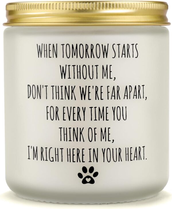 Dog Memorial Gifts for Loss of Dog, Pet Memorial Gifts, Pet Loss Gifts, Sympathy Candle Gift for Cats Dogs Passing Away, Pet Bereavement Remembrance Gift for Dogs Families Friends Lovers