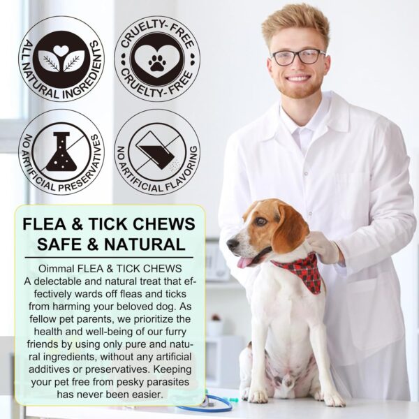 Flea & Tick Prevention for Dogs Chewable, Natural Flea and Tick Supplement for Dogs, 150 Flea and Tick Chews for Dogs, Oral Flea Pills for All Breeds and Ages Dogs - Image 7