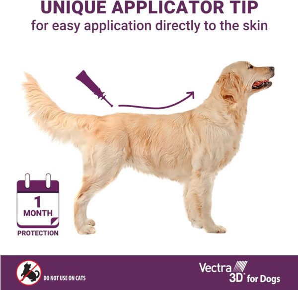 Vectra 3D for Dogs Flea, Tick & Mosquito Treatment & Prevention for Medium Dogs (21 – 55 lbs), 6 Month Supply - Image 5