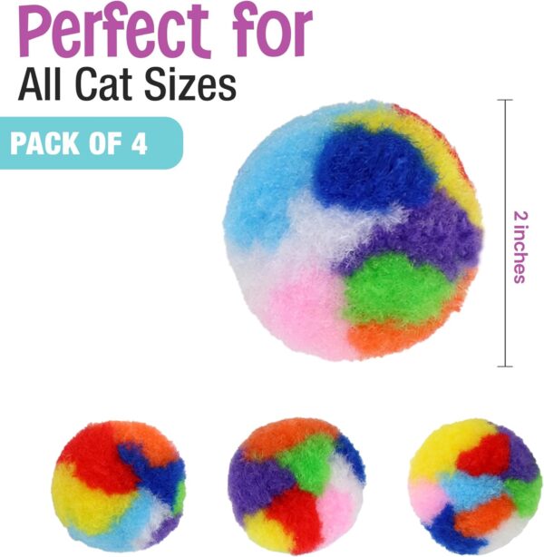 SPOT By Ethical Products - Classic Cat Toys for Indoor Cats - Interactive Cat Toys Balls Mice Catnip Toys - Alternative To Wand Toys and Electronic Cat Toys - Puff Ball Multi Pack Small - Image 8