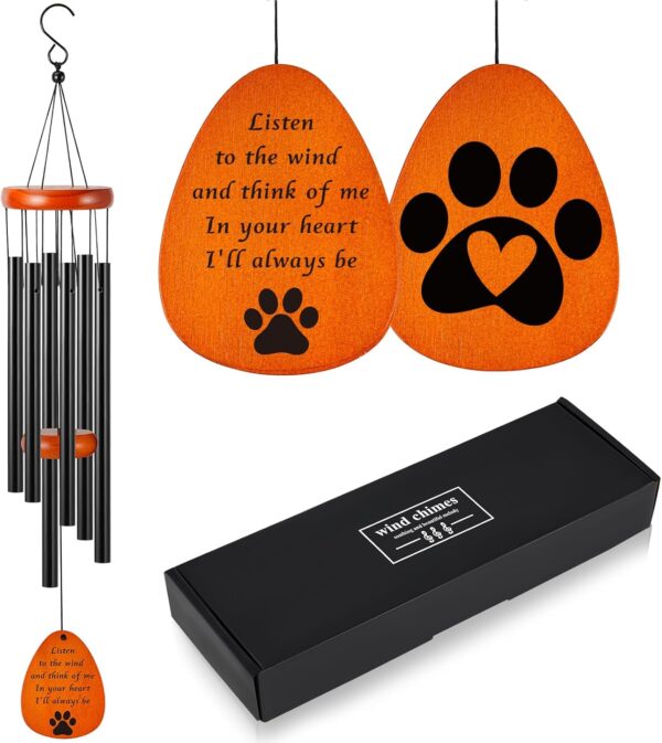 Dog Memorial Wind Chime, Loss of Dog Sympathy Gift, Pet Memorial Gifts for Dogs,Remembrance Gift, in Memory of Dog/Cat