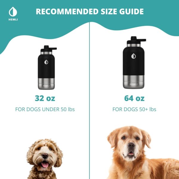 32 oz. Portable Dog Water Bottle, Dog Travel Water Bottle, Portable Water Bowl for Dogs, Dog Travel Bowel, Dog Water Bottle for Walking, Dog Travel Accessories Kit, Pet Travel Bottle for Hiking - Image 4