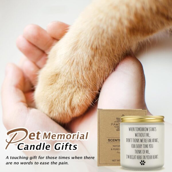 Dog Memorial Gifts for Loss of Dog, Pet Memorial Gifts, Pet Loss Gifts, Sympathy Candle Gift for Cats Dogs Passing Away, Pet Bereavement Remembrance Gift for Dogs Families Friends Lovers - Image 2