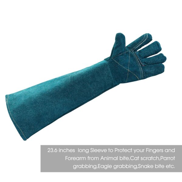 Animal Handling Gloves Bite Proof Multipurpose Pet Glove for Trips to Vet Grooming Puncture Proof Training Anti-Bite Scratch for Cat Dog Snake Falcon Grabbing Reptile - Image 4