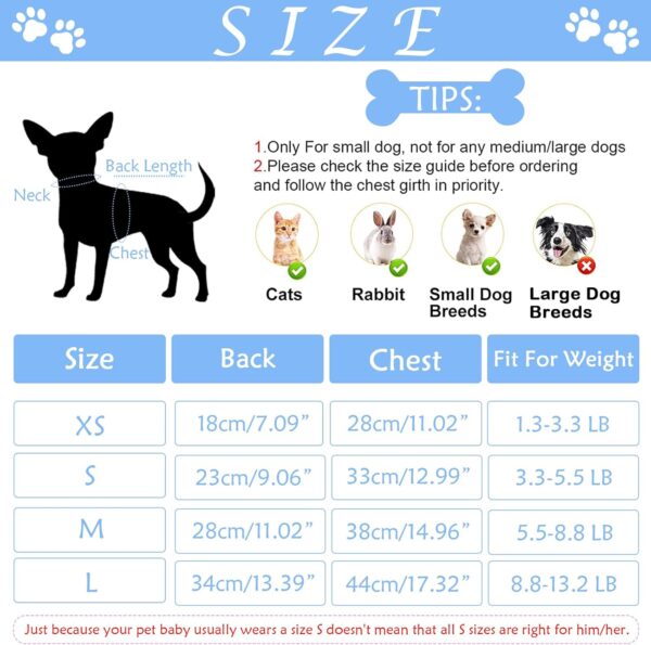 Dog Sweater Hoodie Fuzzy Dog Sweaters for Small Dogs Girl Boy Winter Warm Fleece Puppy Sweatshirt Clothes Cold Weater Pet Jacket Outfit Cute Cat Apparel for Chihuahua Yorkie Coat (Large, Leopard 1) - Image 4