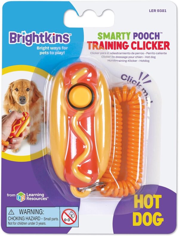 Brightkins Smarty Pooch Hot Dog Training Clicker - Dog Training Clicker, Perfect for Dog Training and Obedience Games - Image 6