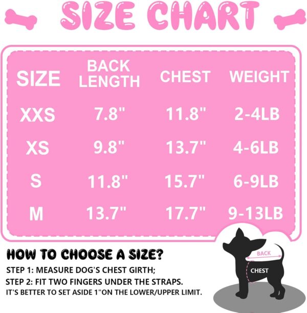 4 Pieces Dog Clothes for Small Dogs Girl Summer Soft Puppy Clothes Cute Chihuahua Teacup Dog Clothes Female Dog Shirts Breathable Pet Clothing Pink Girl Dog Clothes (XX-Small), pink,purple - Image 6