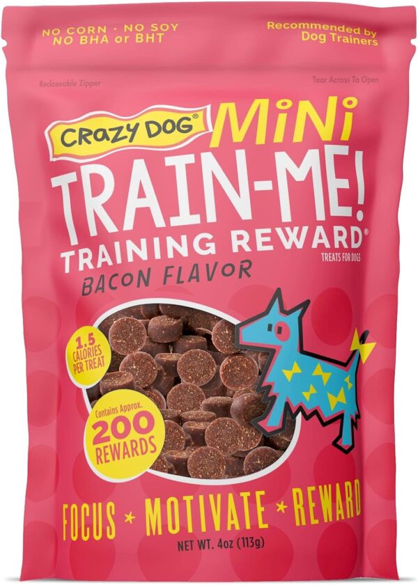 Crazy Dog Train-Me! Training Reward Mini Dog Treats 4 Ounce (Pack of 1)