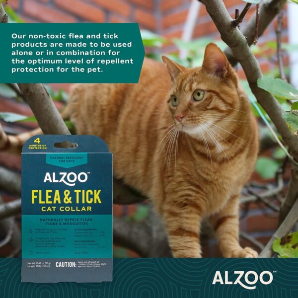 Flea & Tick Cat Collar and Flea & Tick G+ Powder, 100% Plant-Based Active Ingredients - Image 3