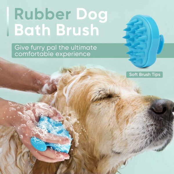 Petbobi Adjustable Dog Bath Tether, Dog Bathing Leash with Heavy Suction Cup and Soft Bath Brush, Dog Grooming Tub Restraint Perfect for Shower, Blowing, Trimming and Brushing Your Pet with Ease - Image 6