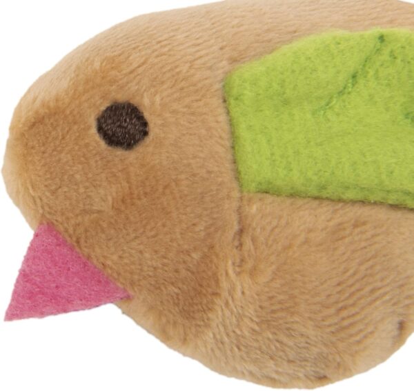 SmartyKat Chickadee Chirp Electronic Sound Cat Toy, Contains Catnip, Battery Powered - Light Brown, One Size - Image 3