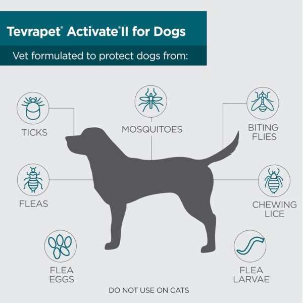 Activate II Flea and Tick Prevention for Dogs | 4 Count | Large Dogs 21-55 lbs | Topical Drops | 4 Months Flea Treatment - Image 6