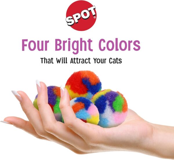 SPOT By Ethical Products - Classic Cat Toys for Indoor Cats - Interactive Cat Toys Balls Mice Catnip Toys - Alternative To Wand Toys and Electronic Cat Toys - Puff Ball Multi Pack Small - Image 7