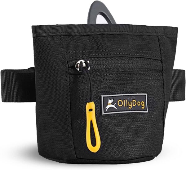 OllyDog Goodie Treat Bag, Dog Treat Pouch, Waist Belt Clip for Hands-Free Training, Magnetic Closure, Dog Training and Behavior Aids, Three Ways to Wear (Raven) - Image 7