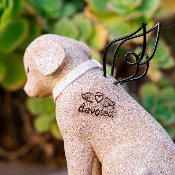 iHeartDogs Dog Memorial Devoted Dog Angel Figurine - Dog Statue Pet Memorial Gifts - Image 6