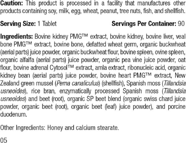 Standard Process - Feline Renal Support - Kidney and Urinary Health for Cats - 90 Tablets - Image 2