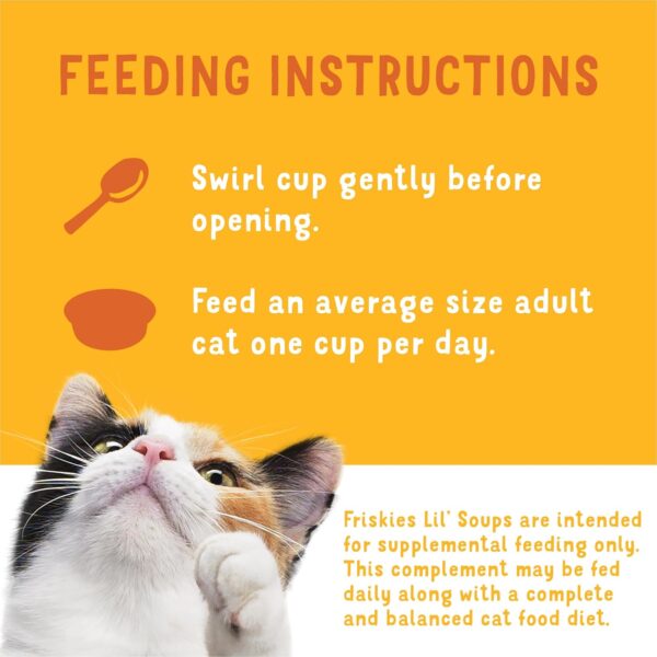 Purina Friskies Grain Free Wet Cat Food Lickable Cat Treats Variety Pack, Lil' Soups With Salmon, Tuna or Shrimp - (Pack of 30) 1.2 oz. Cups - Image 7