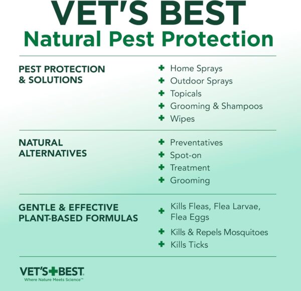 Vet's Best Flea & Tick Waterless Bath Foam for Dogs - Flea-Killing Dry Shampoo for Dogs - Plant-Based Ingredients - Certified Natural Oils - 8 oz - Image 8