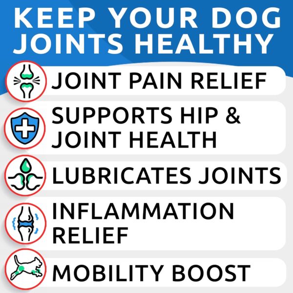 Bark&Spark Glucosamine Chondroitin Dog Hip & Joint Supplement - Joint Pain Relief - Hip & Joint Chews - Joint Support Large Small Breed - Senior Doggie Vitamin Pill Joint Health (120 Treats - Chicken) - Image 2