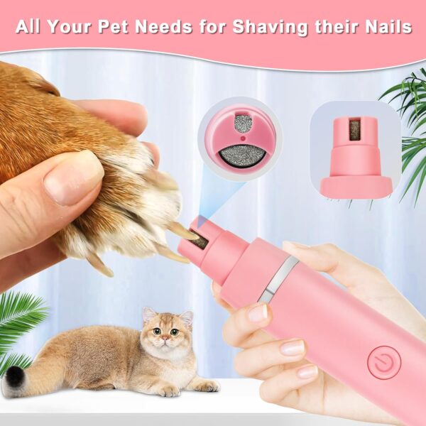 Dog Grooming Clippers Kit -Low Noise Pet Clippers -Rechargeable Cat Grooming-Cordless Quiet Pet Nail Grinder Small Dog Trimmer Puppies Paw,Puppy Face Shaver - Image 2