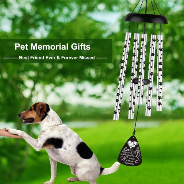 Dog Memorial Gifts for Loss of Dog Pet Bereavement Sympathy Gift Memorial Gifts for Dogs Wind Chime in Memory of Dog Remembrance Passing Away Gift - Image 3