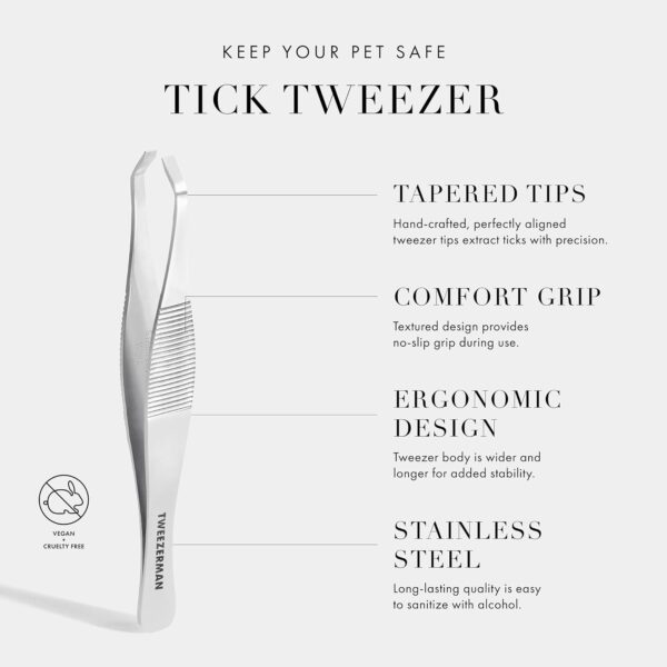 Tweezerman Pet At Home Tick Removal Tweezer for Dogs and Cats - Image 3