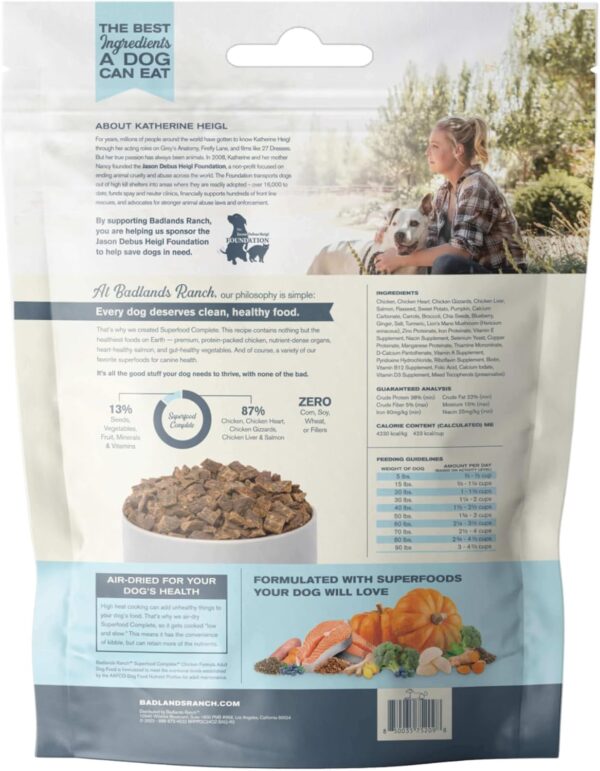 by Katherine Heigl- Superfood Complete, Air-Dried Adult Dog Food - High Protein, Zero Fillers, Superfood Nutrition (24 oz., Premium Chicken) - Image 2