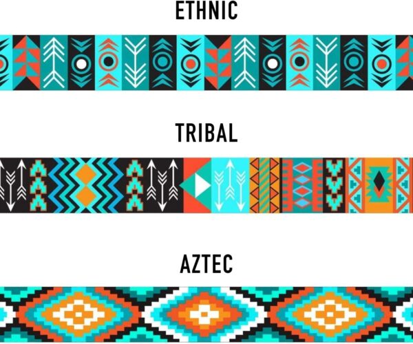 CollarDirect Cat Collar Breakaway Set of 2 PCS Tribal Pattern Aztec Pet Safety Adjustable Kitten Collar with Bell (Tribal + Aztec) - Image 3