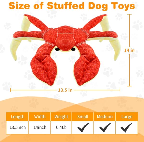 Large Dog Toys Squeaky: Plush dog toys - Stuffed Dog Toys - Big Dog Toys for Small Medium Large Breeds - Image 2