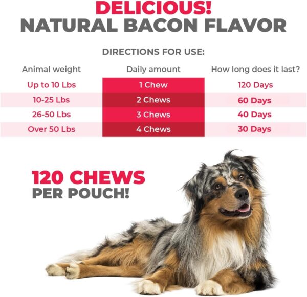 Mighty Petz MAX Dog Allergy Relief Chews - Itch Relief for Dogs. Dog Allergy Chews, Seasonal Allergies, Dog Itchy Skin & Immune Support Supplement. Colostrum & Probiotics - Image 5